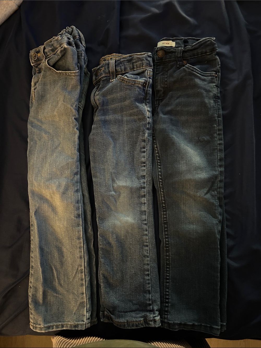 Kids Stretch Denim Jeans - Blue Wash